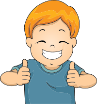 Boy With Two Thumbs Up