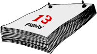 Friday the 13th Calendar