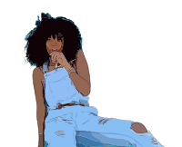 Lady in Blue