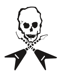 guitar skull