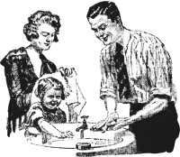 Family Washing Hands