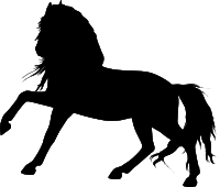 Horse silhouette