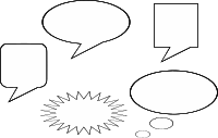 Speech balloons