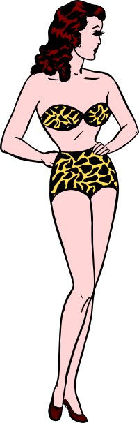 Retro bikini or underwear