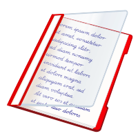 red file folder