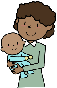 African Mother and Baby