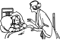 Mother and a Child in Bed