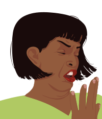 Sneezing Woman