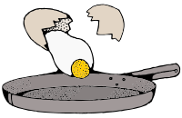 Egg Going in a Pan - Colour Remix