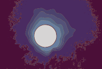Moon in the Night Sky
