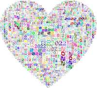 2022 Heart Colorful