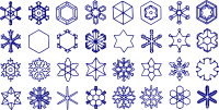 Various Types of Snowflakes