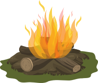 Campfire with Flames