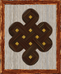 wooden knot intarsia