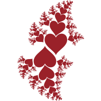 Fractal hearts