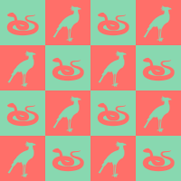 Bird and snake pattern (remix)