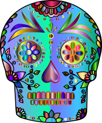 Sugar Skull By Vera Kratochvil Chromatic
