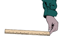 Hand with Ruler