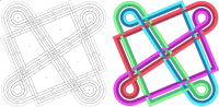 Book of Darrow - knot in 'ribbon' form