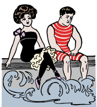 Girl and Sad Guy at the Beach - Colour Remix