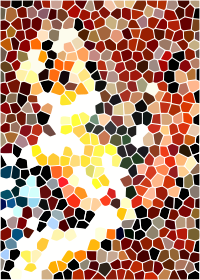 Abstract Stained Glass Woman