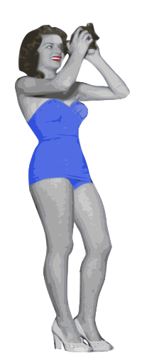 One Piece Bathing Suit Lady