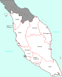Map of Malaya (blank template)