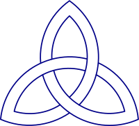 Simple celtic knot outline
