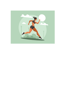 Sportswoman running vector