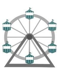 Ferris Wheel - Isolated