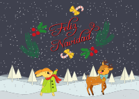 Anthropomorphic Feliz Navidad