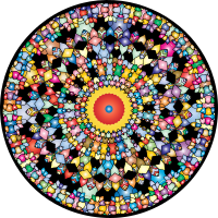 Mandala By KaylinArt Vectorized Prismatic