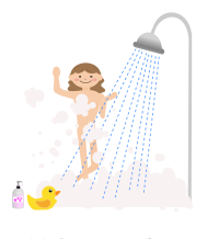 Enjoying a Shower