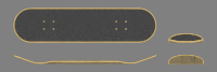 skateboard deck layout