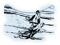 Two Skinny Dipping Girls