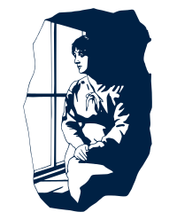 Woman Outlined in a Window