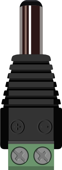 DC coaxial power connector female by Rones