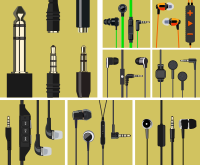 TRRS headsets and connectors by Rones