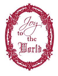 Antique christmas frame Joy to the world