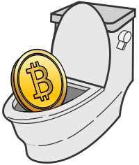 Bitcoin in the Toilet