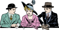 Two Men and a Woman - Colour Remix