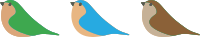 3 birds