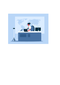 Female broadcaster vector