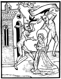 Demons Attack a Monk