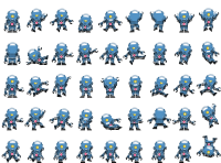 Robot animation strip