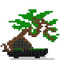 Bonsai Pixel Art