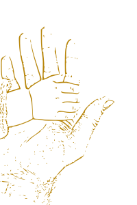 Hands of Father and Son