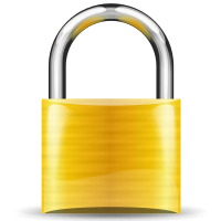 padlock gold