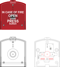 Manual fire alarm activator eng by Rones