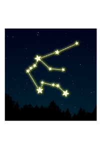 Aquarius star constellation